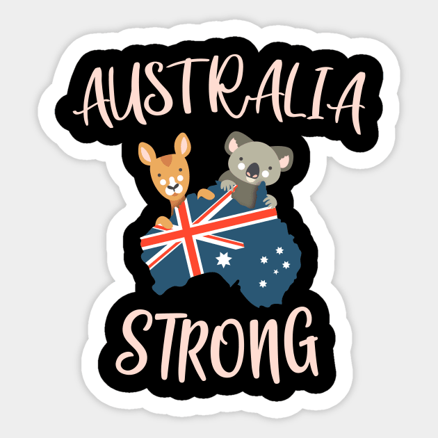 Australia Strong Sticker by AmandaPandaBrand